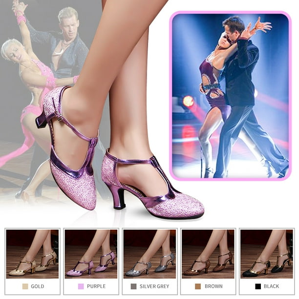 MELLOW SHOP Dance Shoes Salsa Ballroom Tango Latin Shoes for Girls Ladies Women 